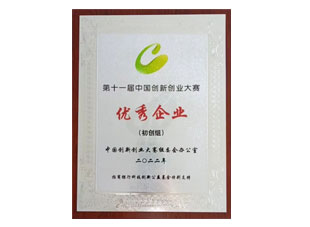 Eleventh China Innovation and Entrepreneurship Competition Outstanding Enterprise